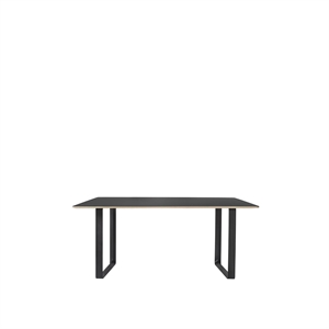 Muuto 70/70 Spisebord 170x85 Sort Linoleum/ Sort