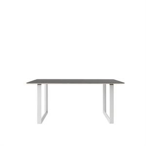 Muuto 70/70 Spisebord 170x85 Sort Linoleum/ Hvit