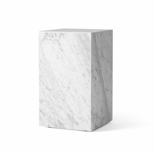 Audo Sokkel Salongbord Høy Carrara Marmor