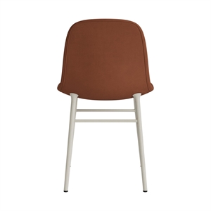 Normann Copenhagen Form spisestuestol trukket gruppe 7 Brun/stål