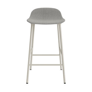Normann Copenhagen Form Barkrakk 65 cm Polstret Gruppe 2 Lysegrå/Stål