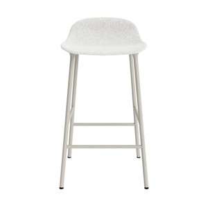 Normann Copenhagen Form Barkrakk 65 cm Polstret Gruppe 5 Lysegrå/Stål