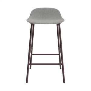 Normann Copenhagen Form Barkrakk 65 cm Polstret Gruppe 2 Brun/Stål