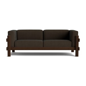 Normann Copenhagen Kube 3-seters sofa mørkebrun/Remix 356
