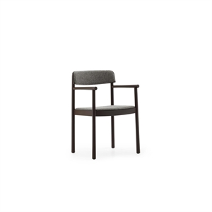 Normann Copenhagen Timb Spisestol med Armlener Trukket Brun/ Hallingdal 368