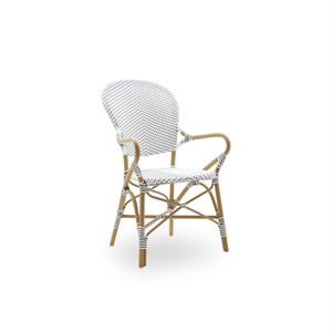 Sika-Design Isabell Utendørs Kaféstol med Armlener Mandel