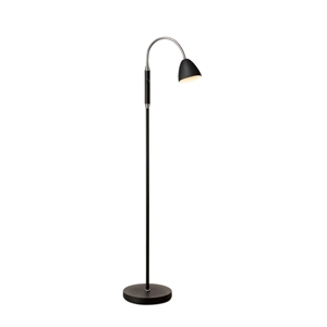 Halo Design Gulvlampe med 1 Arm , Sort Krom