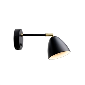 Halo Design- Vegglampe i Sort Messing