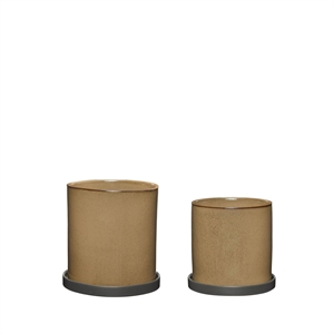 Hübsch Era Potty Beige Sett med 2 Stk
