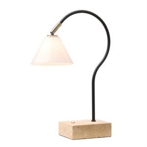 Halo Design Spørsmål Bærbar Lampe Sort/ Antik Messing/ Opal