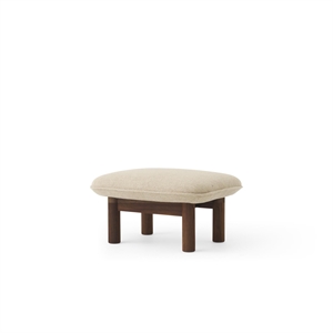 Audo Brasilia Ottomansk Valnøtt/ Bouclé