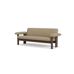 Audo Brasilia Sofa 2-seter Mørkbeiset eik/Audo Bouclé