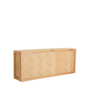 Hübsch Herringbone Skoskap Stor Natural