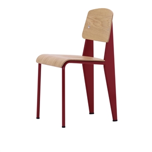 Vitra Standard Spisestol Japansk Rød/eik