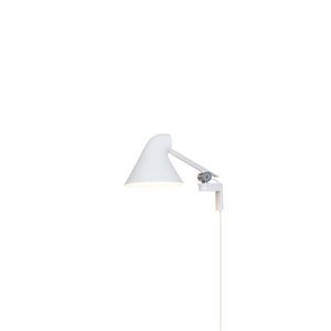 Louis Poulsen NJP Vegglampe Kort Arm 2700K Hvit