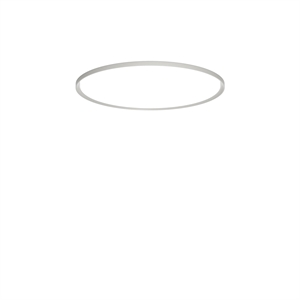 Louis Poulsen LP Slim Taklampe Innfelt Ø44 3000K & Dali Mørk Rå Aluminium