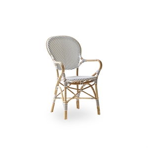 Sika-Design Isabell Kaféstol med Armlener Hvit
