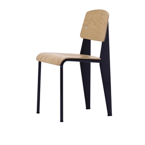 Vitra Standard Spisestuestol Prouvé Bleu Marcoule/Eik