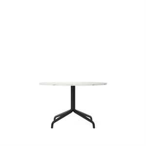 Audo Harbour Column Coffee Table Sort/Estremoz Marmor Off-White
