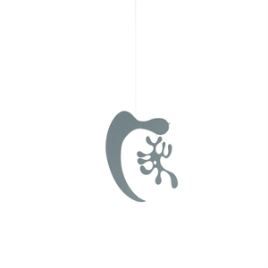 Vitra Eames Plywood Mobile Model AL Dekorativt Tilbehør Is Grey