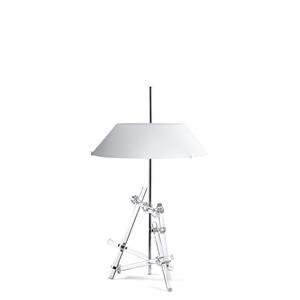 FontanaArte Ashangai Bordlampe Krom/ Hvit