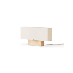 Audo Nonna Bordlampe H30 Travertin/ Sand