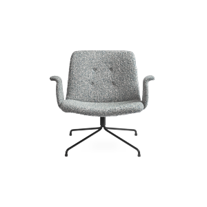 Bent Hansen Primum Lenestol med Armlener Sort/fluffy 50