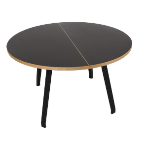 Bent Hansen Primum Spisebord Sort Linoleum/ Sort Bøk