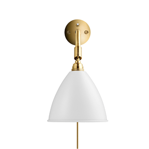 Bestlite BL7 Vegglampe Matt Hvit & Messing