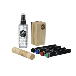 Chat Board Woody startsett for brett eik/ Sort/ Rød/ Blå/ Grønn