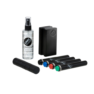 Chat Board Woody startsett for brett Sort eik/ Sort/ Rød/ Blå/ Grønn