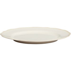 Decotique Fleur-tallerken 28 cm Sett med 4 Hvit/ Sand