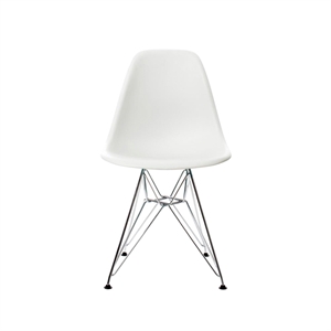 Vitra Eames Plastic DSR Spisestol Hvit/ Krom