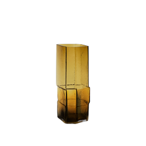Ferm Living x Utzon Can Lis Muro Vase H30 Resirkulert Amber