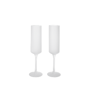 Ferm Living Ripple Champagne 15cl Sett med 2 Frostet