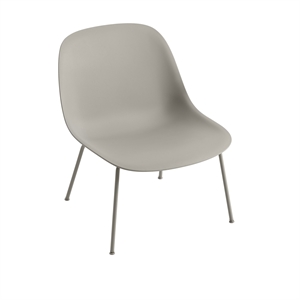 Muuto Fiber Lenestol med Base Grå/ Grå