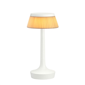 Flos Bon Jour Unplugged Bordlampe Hvit med Skjerm