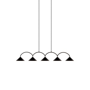 Globen Lighting Curve 5 Taklampe Sort
