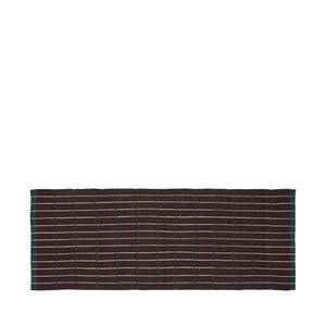 Hübsch Cottage-teppe 80x200 Brun/ Mørkegrønn