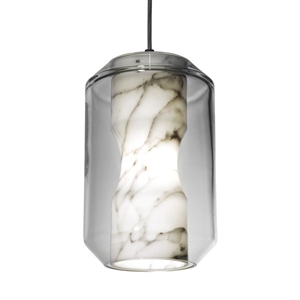 Lee Broom Chamber Light Taklampe Stor Carrara Marble/Krystall