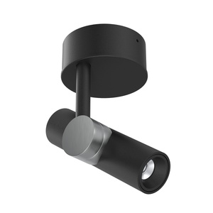 Linea Light Goose Vegglampe Ø14 Sort/ Børstet Nikkel