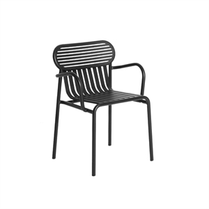Petite Friture WEEK-END Spisestuestol med Armlener Sort
