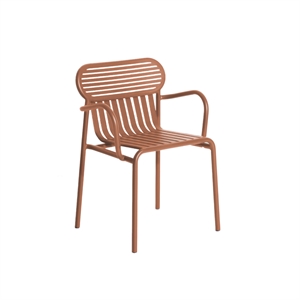 Petite Friture WEEK-END Spisestuestol med Armlener Terrakotta