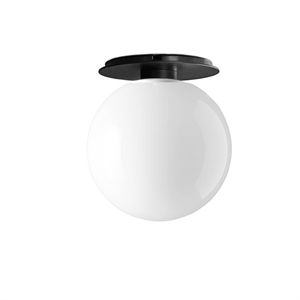 MENU TR Vegglampe Sort Shiny Opal Glass