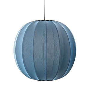 Made By Hand Knit-Wit Round Taklampe Blue Stone Ø60