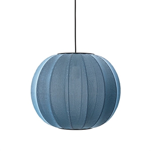 Made By Hand Knit-Wit Round Taklampe Blue Stone Ø45