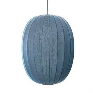 Made By Hand Knit-Wit Oval Taklampe Blue Stone Ø65