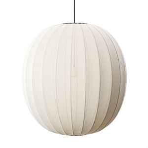 Made By Hand Knit-Wit Round Taklampe Pearl White Ø75