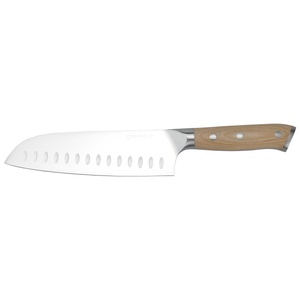 Mareld europeisk santokukniv 18 cm lyst tre