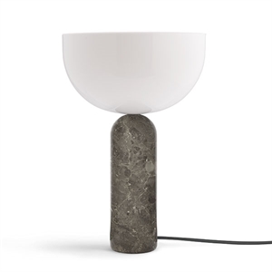 NEW WORKS Kizu Bordlampe Grå Marmor Stor
